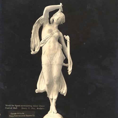 [Model for figure surmounting minor domes Festival Hall by Sherry E. Fry at the Panama-Pacific International Exposition]