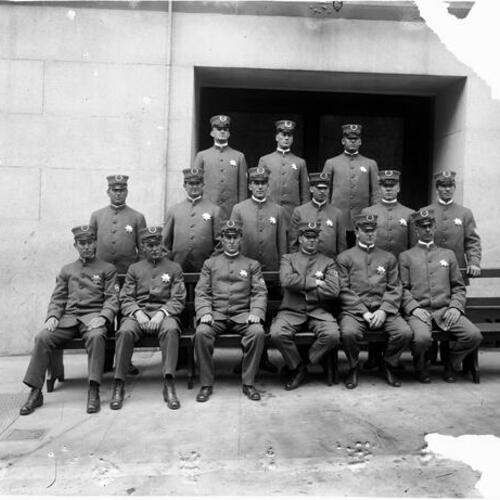 [San Francisco Police Traffic Squad, group photograph]