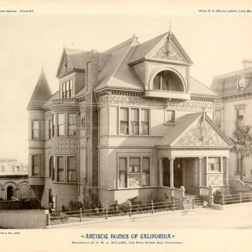 ARTISTIC HOMES OF CALIFORNIA - Residence of H. M. A. Miller, 1111 Pine Street, San Francisco