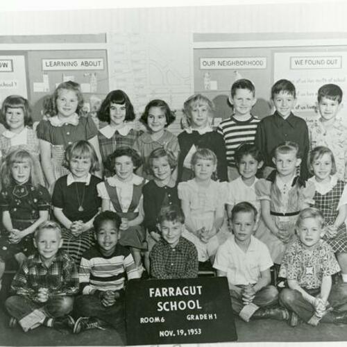 [Farragut School's First Grade class of 1953]