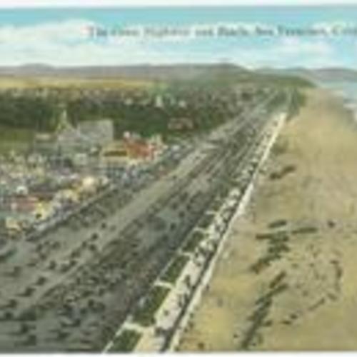 The Great Highway and Beach, San Francisco, Calif