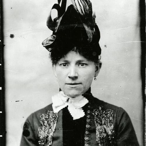 [Tintype portrait of Roy's grand aunt Katherine in late 1800's]