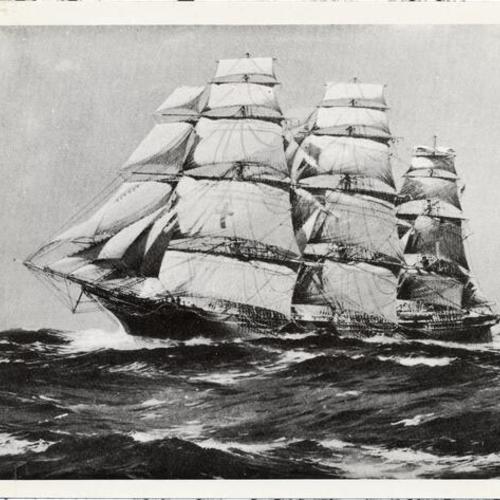 [Painting of clipper ship "Dreadnought"]