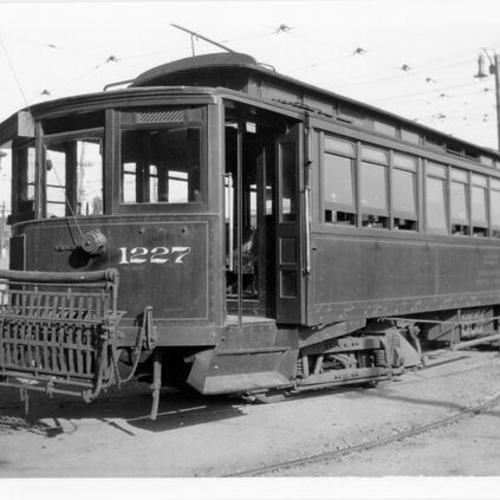 [United Railroad streetcar number 1227]