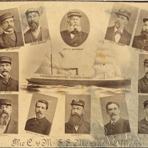 [Steamboat "Mexico" captains and officers]