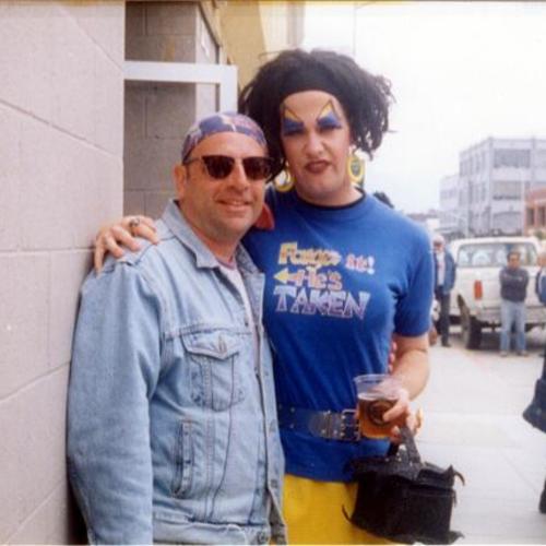 [Richard (in bandana) and Peaches Christ at Pride 1999]