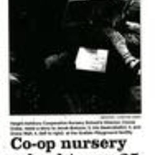 Co-op Nursery School Turns 25, SF Observer, Feb. 1999, 1of 2