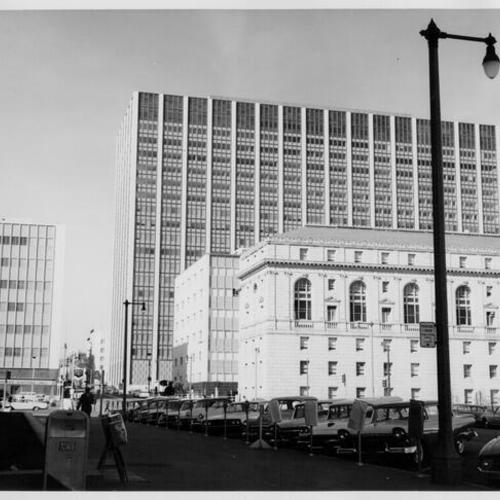 [View of the Federal Building from Polk and McAllister streets]