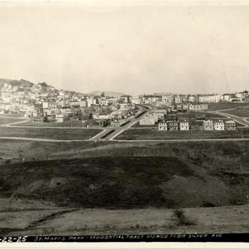 [St. Mary's Park - residential tract viewed from Silver Ave.]