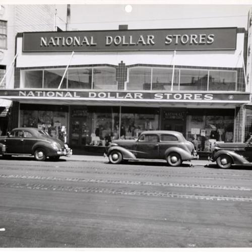[Exterior of National Dollar Stores on Chestnut Street]