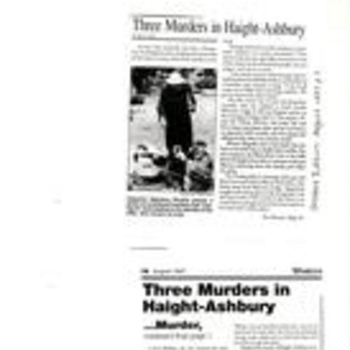 Three Murders in Haight-Ashbury, Western Edition, August 1997