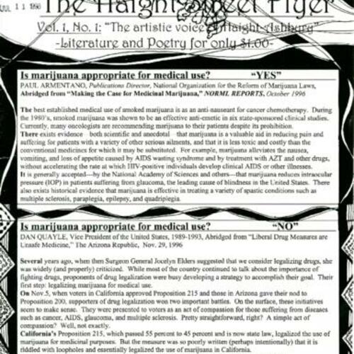 The Haight Street Flyer, vol. 1, no. 1, July 1998