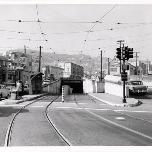 [Entrance to Twin Peaks Tunnel at Market and Castro streets]