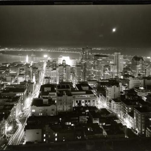 [Night view, San Francisco, 1955]