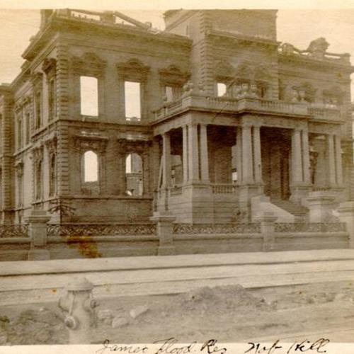 [Ruins of James Flood's mansion located on Nob Hill]