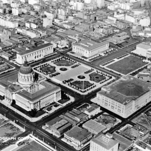 [Aerial view of Civic Center]