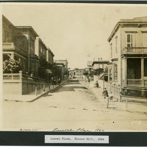 Laurel Place. Rincon Hill. 1864