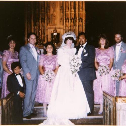 [Wedding of Ricardo and Donna at Saint Dominic's Church in 1988]
