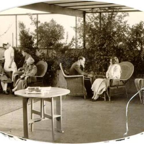 [Roof garden at Mount Zion Hospital]