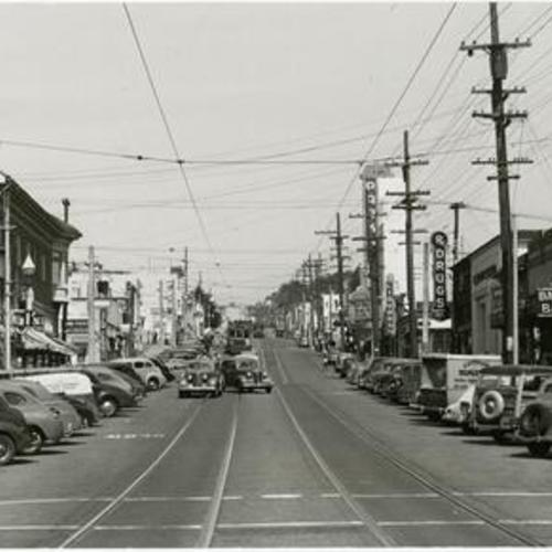 [Taraval Street in the Parkside District]