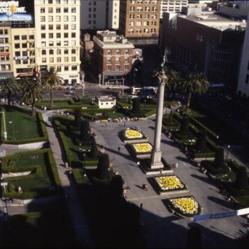[Aerial view of Union Square]