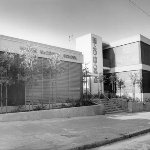 [Exterior of Frank McCoppin School]
