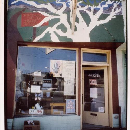 [Original storefront of Other Avenues Grocery Cooperative on Judah Street]