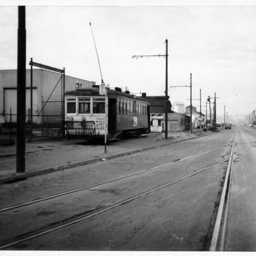 [Market Street Railway Company streetcar at 20th and Illinois streets]
