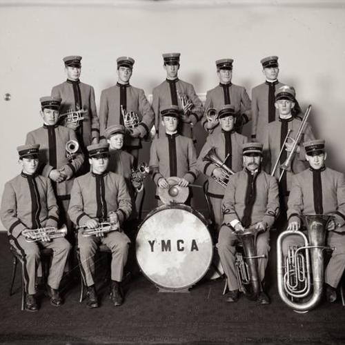 Y. M. C. A. marching band portrait