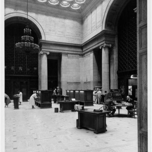 [Main Library, Circulation Department, 1950's]