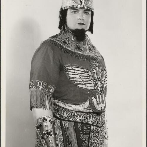 George Stinson in costume as Radames