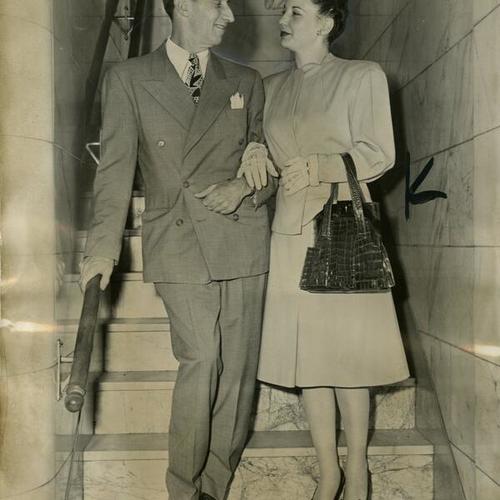 [Harry Bridges and Nancy Fenton Berdecio, just before their marriage]