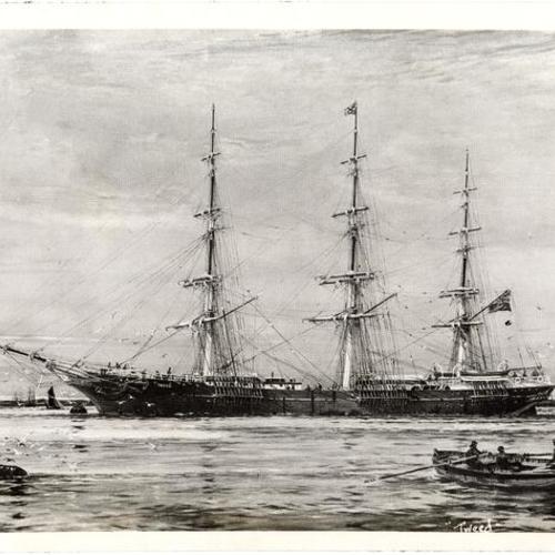 [Painting of frigate-built ship "Tweed"]