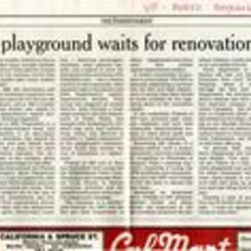 Lakeside Playground Waits for Renovation