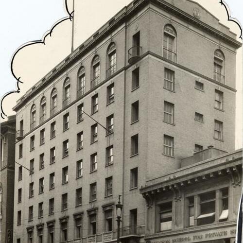 [Exterior of Y.W.C.A. at 620 Sutter Street]