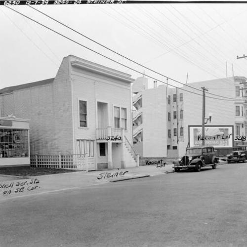 [Lombard widening project along the 3200 block of Steiner at Moulton Street]