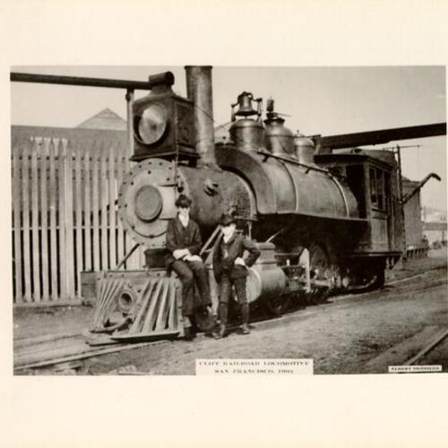 Cliff Railroad locomotive, San Francisco, 1903