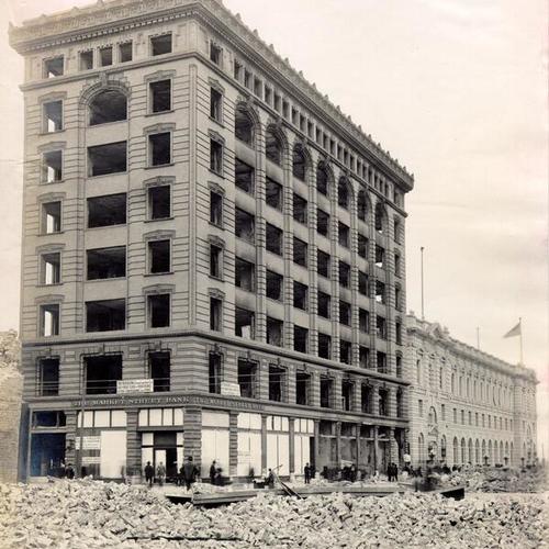 [Grant Building and United States Post Office Building on 7th Street, between Market and Mission, after the earthquake and fire of April, 1906]