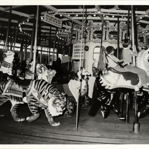[Last day of the Merry-Go-Round at Playland at the Beach]