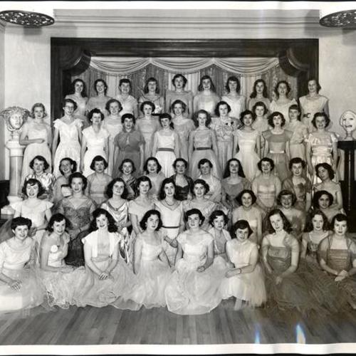 [Graduating 1953 class at San Francisco College for Women]