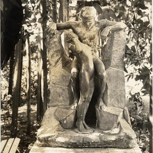 ["Rock and Flower" by Anna Coleman Ladd from the Panama-Pacific International Exposition]