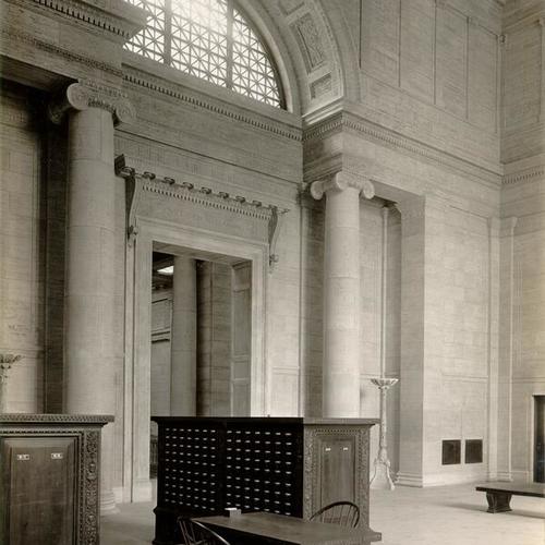 [Interior of Main Library - Delivery Hall]