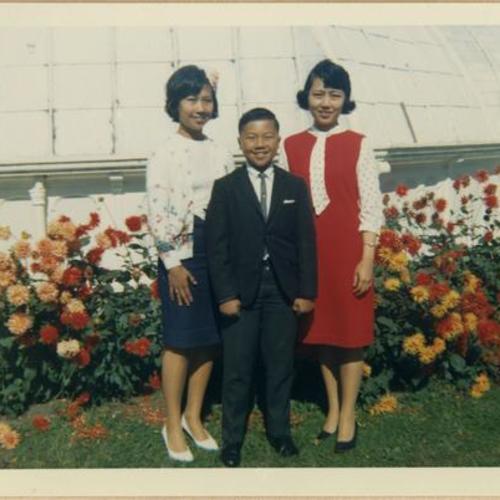 [Siblings Juanita, William, Veronica at the San Francisco Conservatory of Flowers]