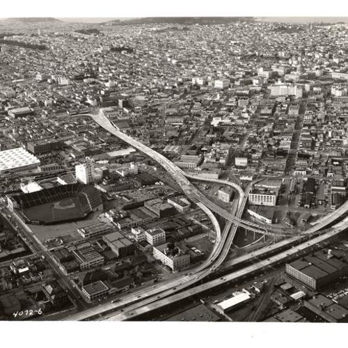 [Aerial view of the South of Market District]