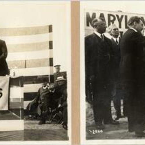 [Site selection ceremony for Maryland State Building, Panama-Pacific International Exposition]