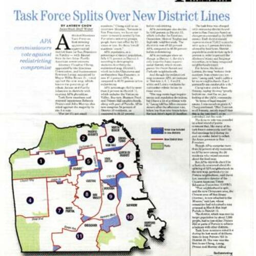 Task Force Splits Over New District Lines