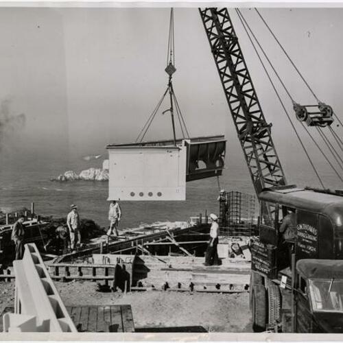 USS San Francisco Memorial under construction