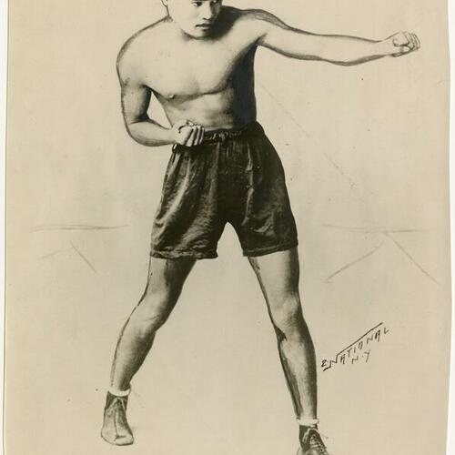 Filipino boxer Pete Sarmiento