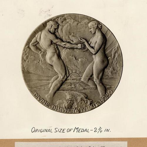 Medal of award. Designed by John Flannagan; Obverse side
