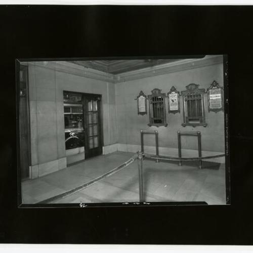 [Ticket booth inside the Curran Theater]
